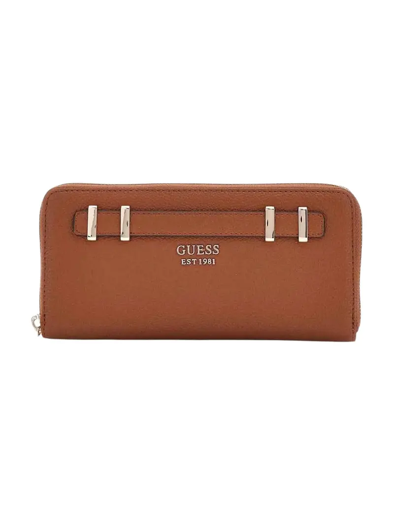 GUESS Portafoglio Donna GREGORIA SLG LARGE ZIP AROUND SWBG85 46146 COG COGNAC