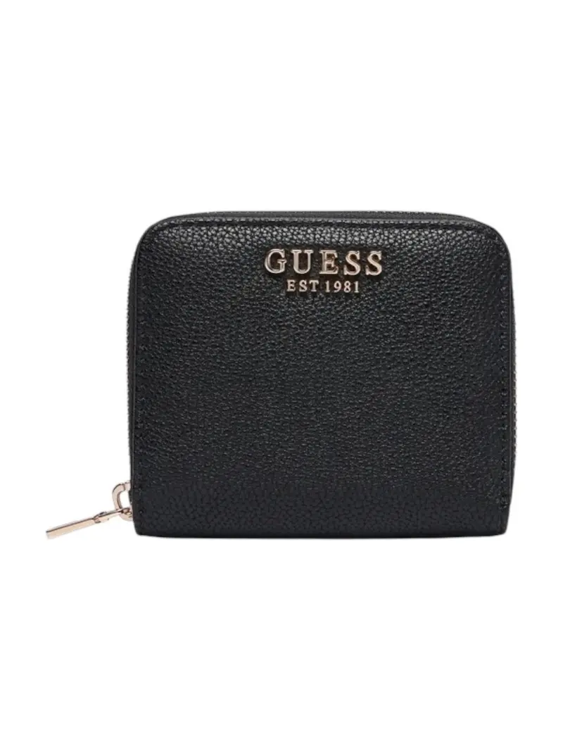 GUESS Portafoglio Donna GREGORIA SLG SMALL ZIP AROUND SWBG85 46137 BLA BLACK