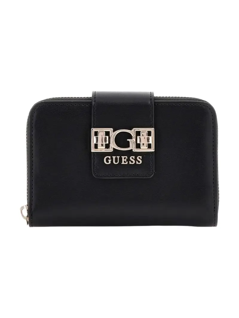 GUESS Portafoglio Donna JANE SLG MEDIUM ZIP AROUND SWVG98 91140 BLA BLACK