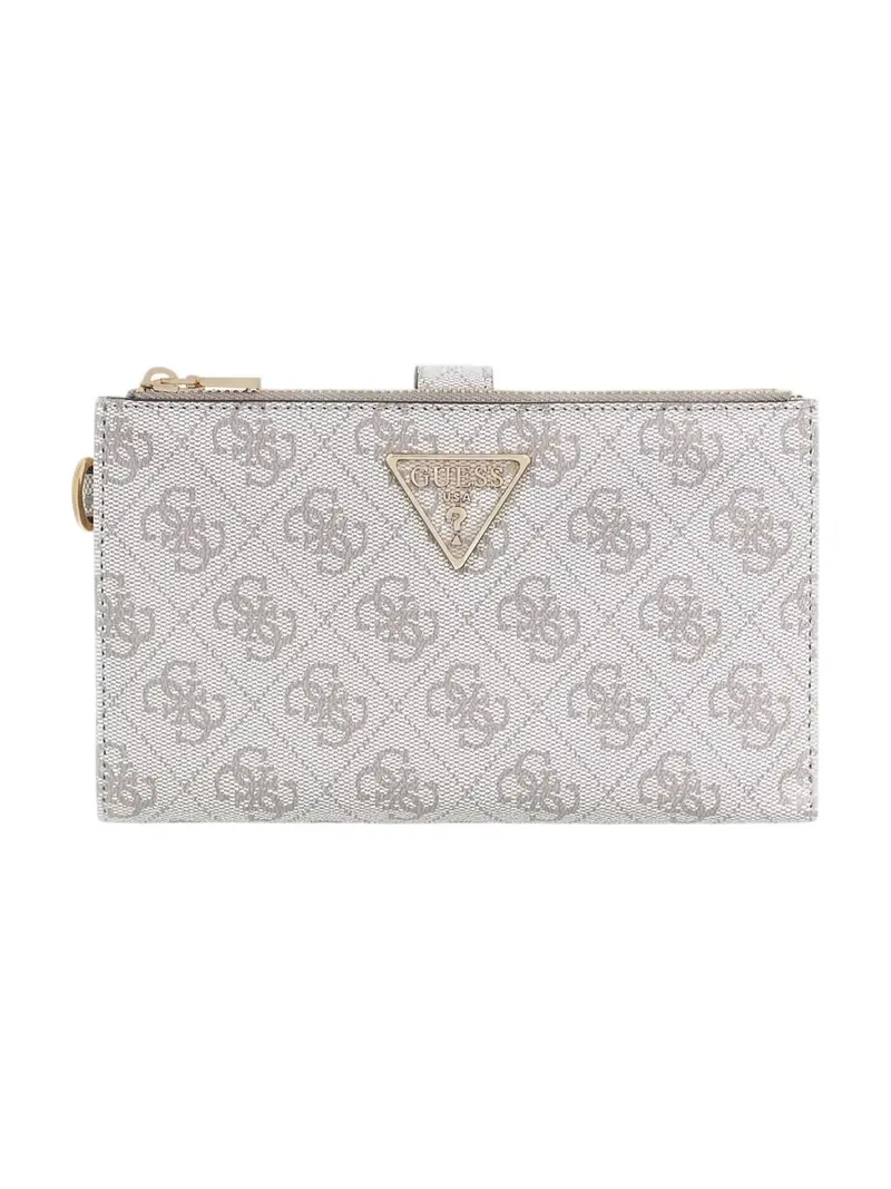GUESS Portafoglio Donna LAUREL II SLG DBL ZIP ORGNZR SWSG74 59157 DKO DARK TAUPE LOGO