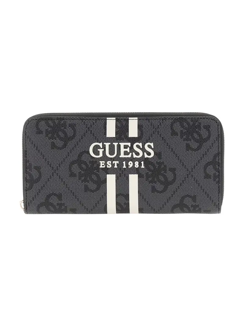 GUESS Portafoglio Donna LAUREL II SLG LARGE ZIP AROUND SWOS74 59146 CLO COAL LOGO