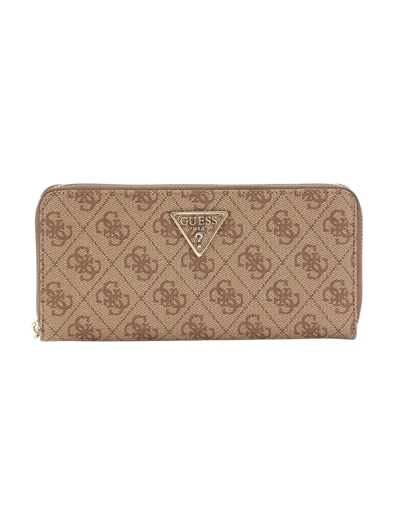 GUESS Portafoglio Donna LAUREL II SLG LARGE ZIP AROUND SWSG74 59146 LTL LATTE LOGO