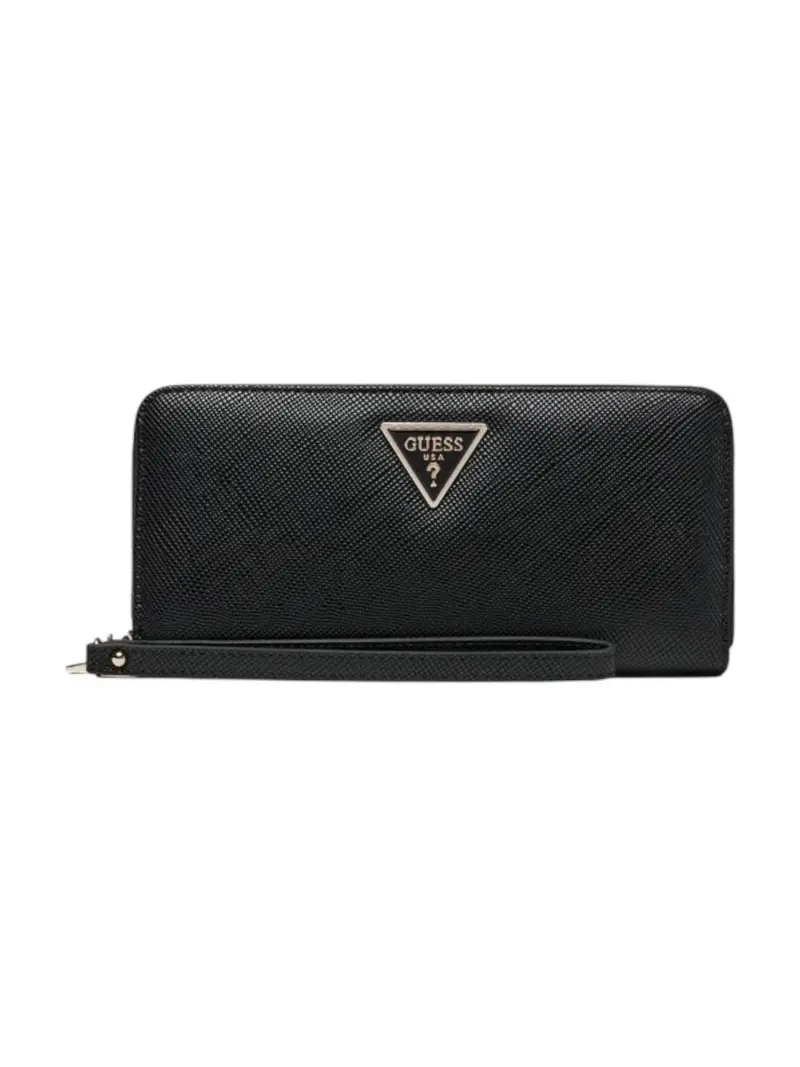GUESS Portafoglio Donna LAUREL II SLG LARGE ZIP AROUND SWZG74 59146 BLA BLACK