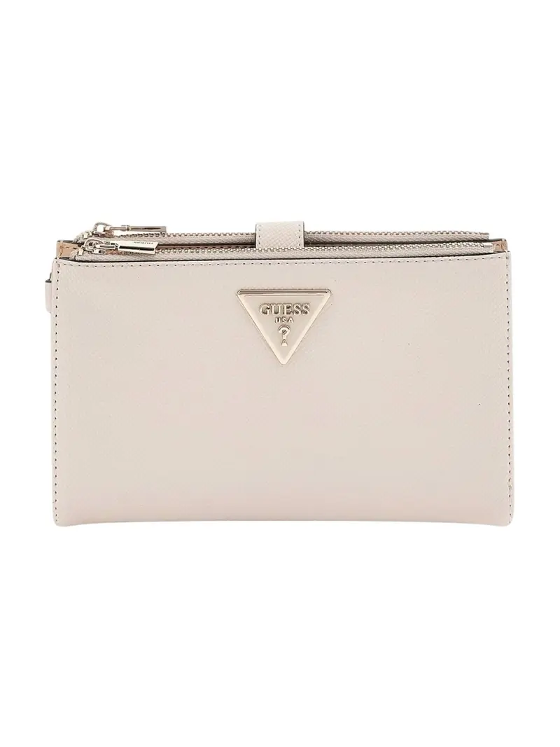 GUESS Portafoglio Donna LAUREL SLG DBL ZIP ORGANIZER SWZG85 00157 BON Beige