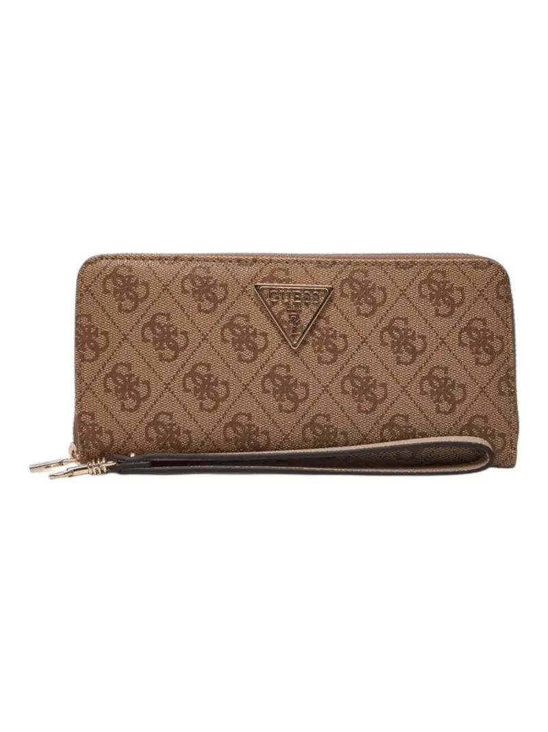GUESS Portafoglio Donna LAUREL SLG LARGE ZIP AROUND SWSG85 00146 LTL Marrone