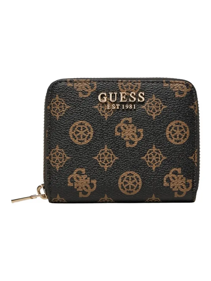 GUESS Portafoglio Donna LAUREL SLG SMALL ZIP AROUND SWPG85 00137 MLO Marrone
