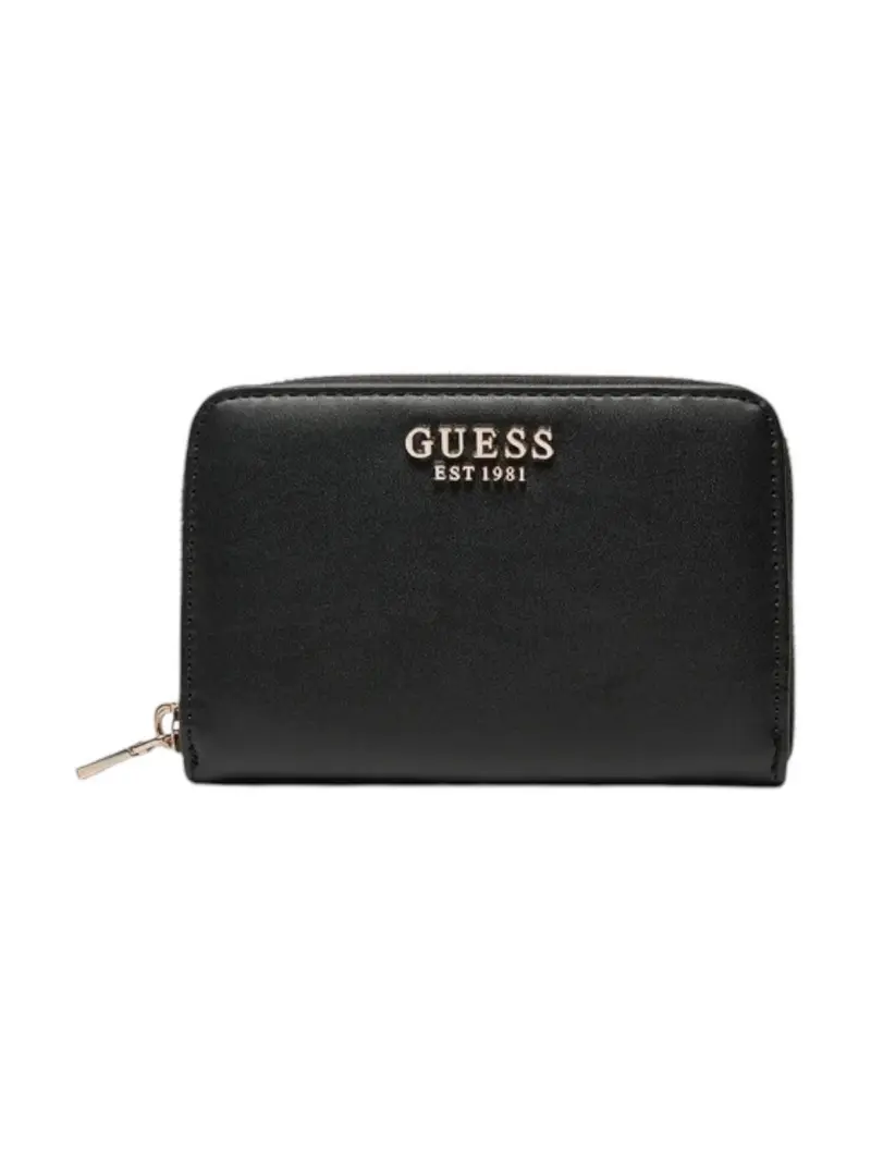GUESS Portafoglio Donna Laurel Slg Small Zip SWVC85 00140 BLA Nero