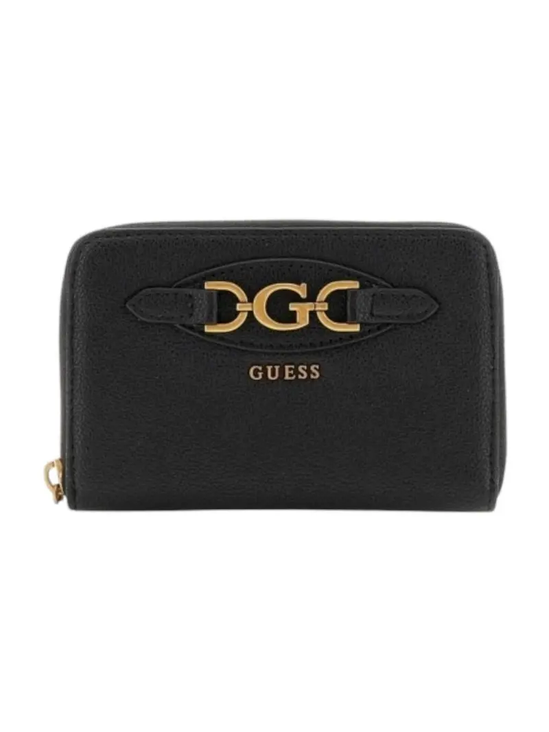 GUESS Portafoglio Donna Malva Slg Small Zip SWBB94 94140 BLA Nero