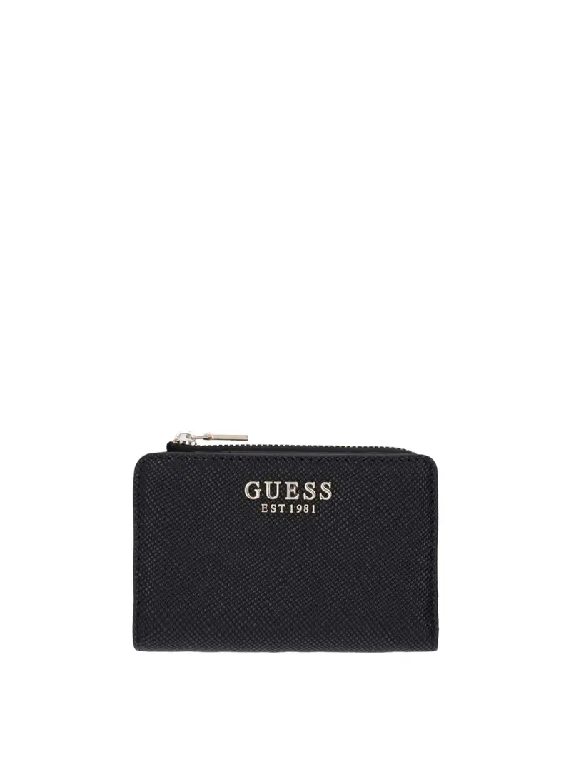 Guess Portafoglio Laurel Zip Aroud - Black