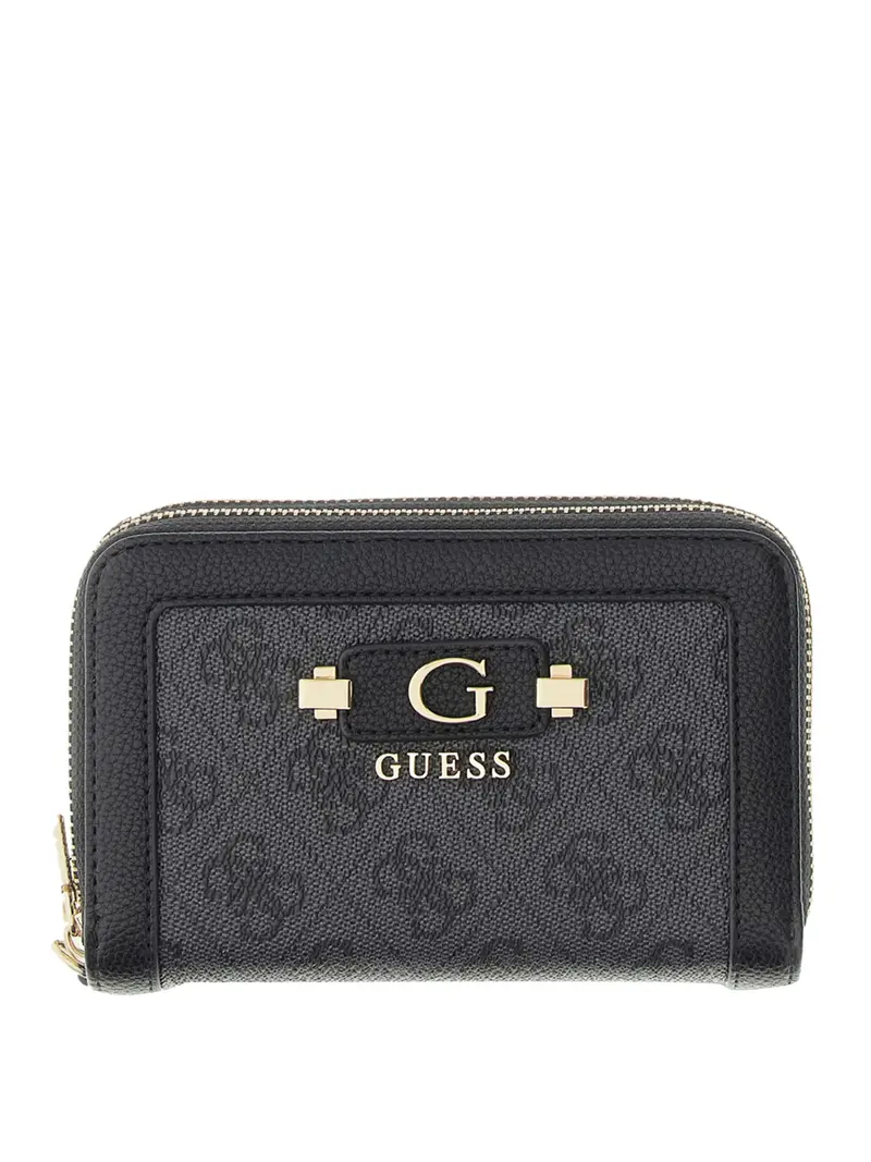Guess Portafoglio Lindsey Slg Med Double Zip - Coal