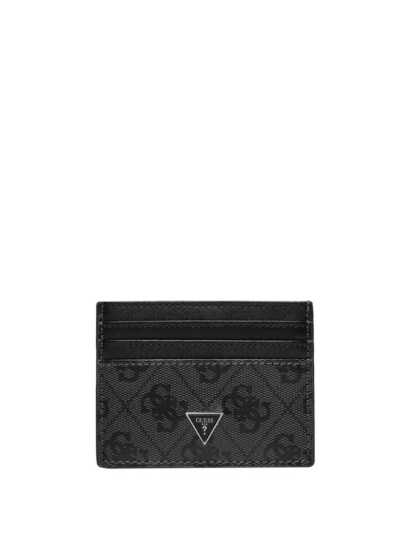 Guess Portafoglio Milano Card Holder Uomo Black - Nero