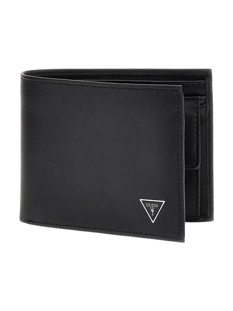 GUESS Portafoglio Uomo Madrid SMCSLE LEA20 BLA BLACK