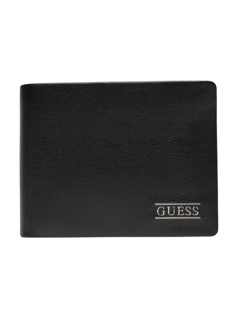 GUESS Portafoglio Uomo NEW BOSTON BIFOLD M DOUBLE SMNEBR LEA24 BLA BLACK