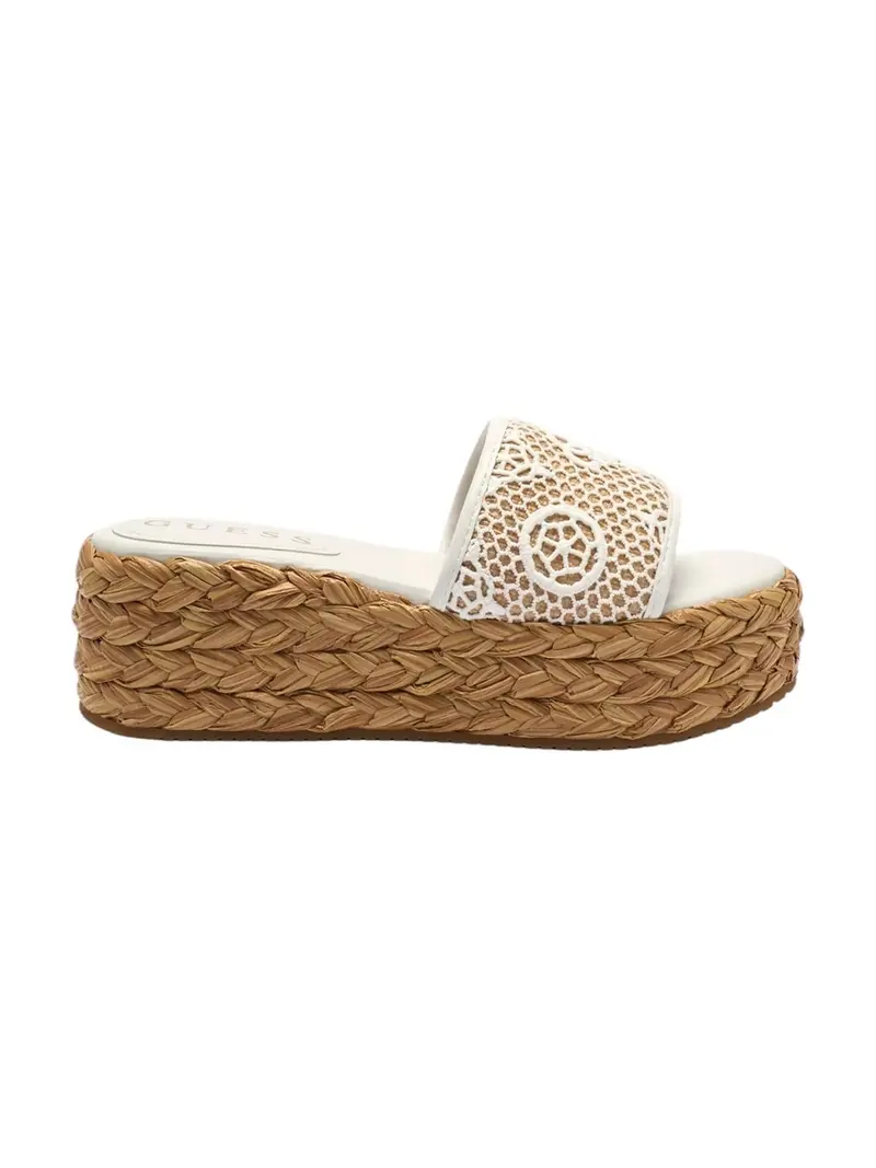 GUESS Sandalo Donna BINATA FLJBIA FAL04 WHINA WHITE NATURAL