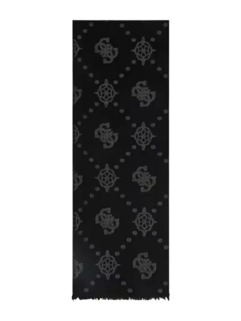 GUESS Sciarpa Donna ZALINA SCARF 70X180 AW5408 POL03 BLA BLACK