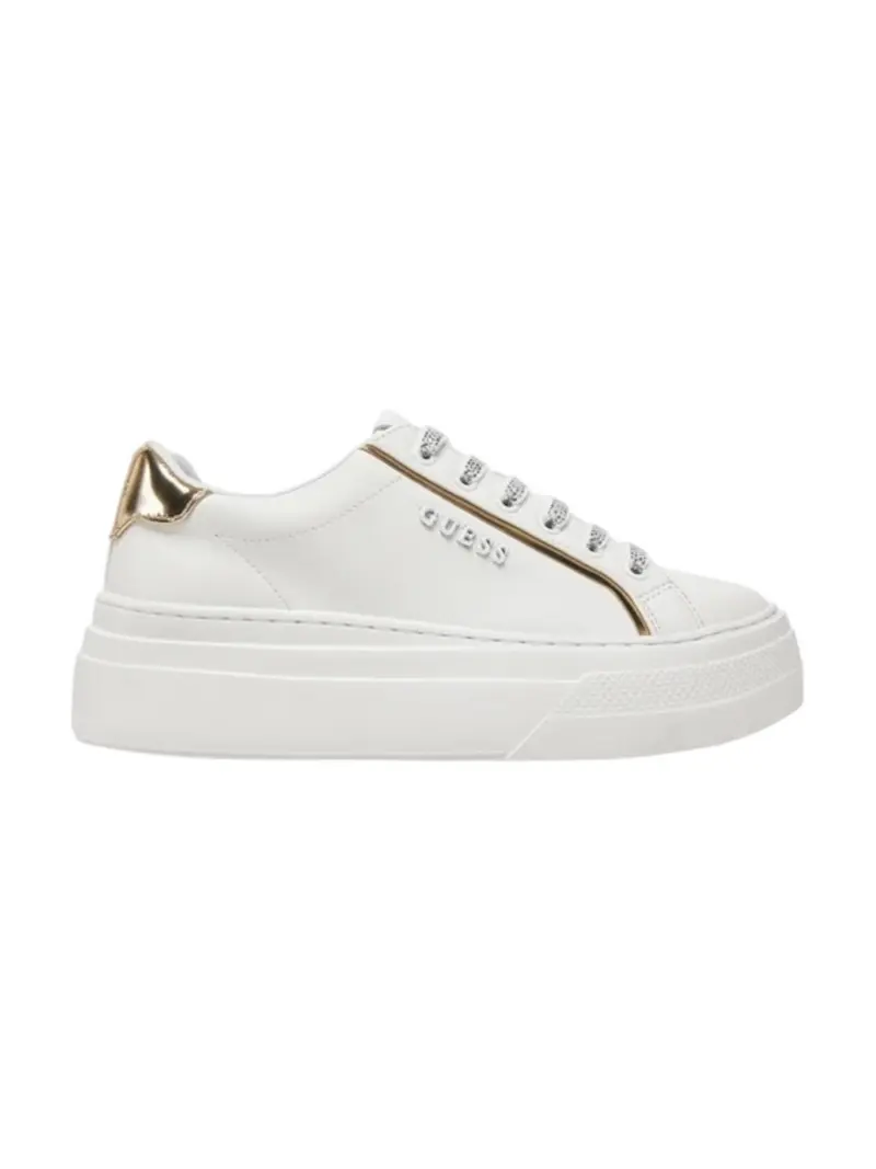 GUESS Sneaker Donna AMERIA FLJMRI ELE12 WHPLA WHITE/PLATINO