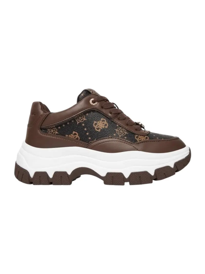 GUESS Sneaker Donna BERRETT2 FLFBRT PEL12 BROWN BROWN
