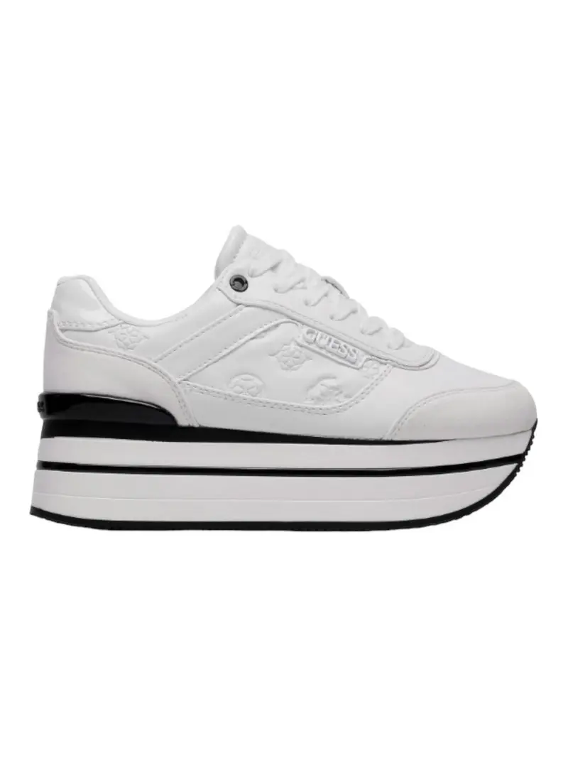 GUESS Sneaker Donna Hansin/Active Lady/Leather Lik FL5HNS PEL12 WHITE WHITE
