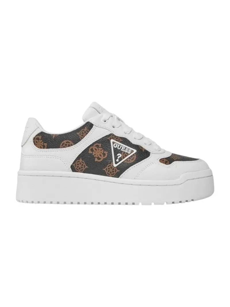 GUESS Sneaker Donna MIRAM2 FLPMI2 FAL12 WHIBR WHITE BROWN