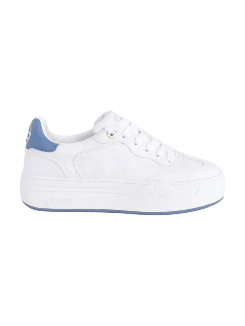 GUESS Sneaker Donna SWOLE FLPSWO FAL12 WHBLU Bianco