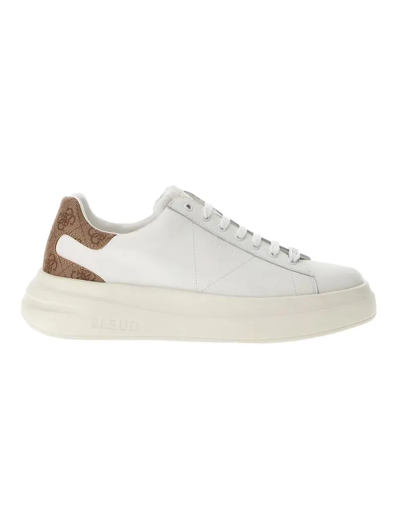GUESS Sneaker Uomo ELBA FMPVIB LEA12 WBEIB Bianco