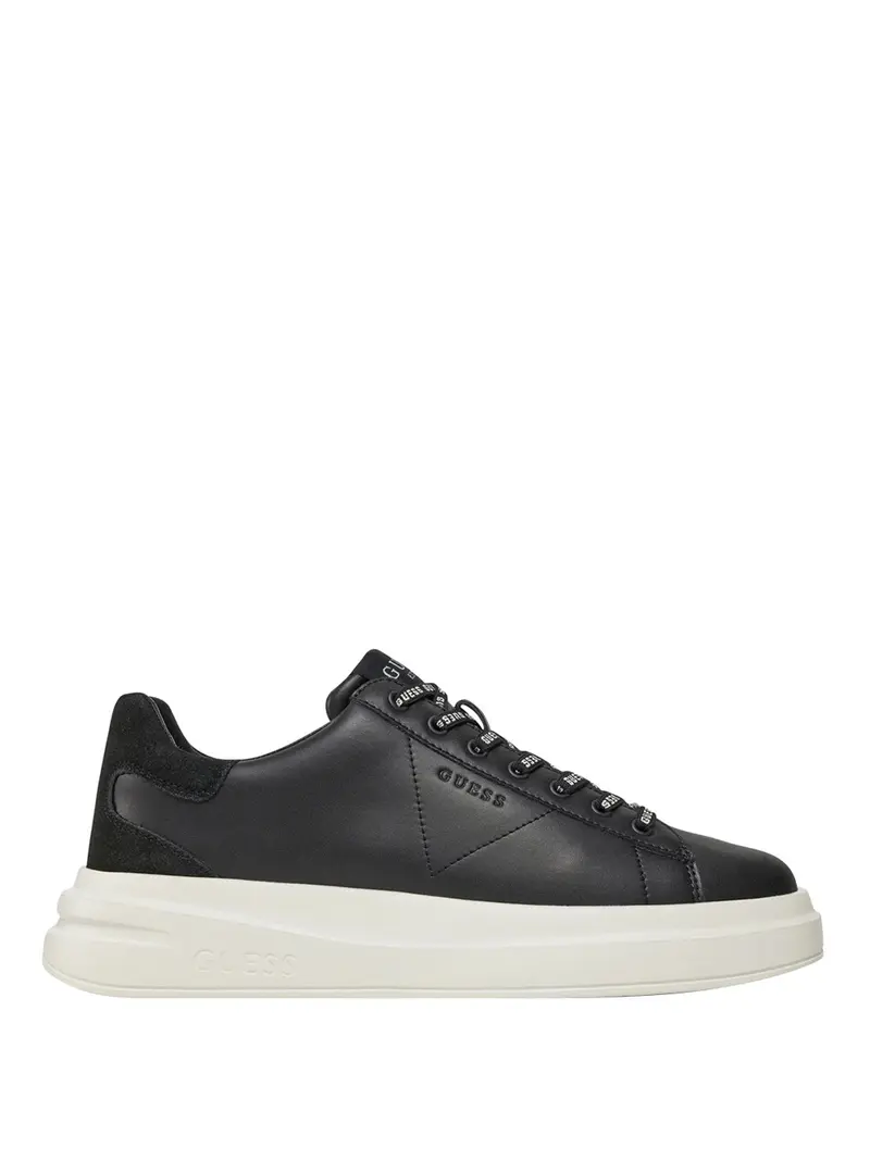 Guess Sneakers Elba Stringhe Logate - Nero