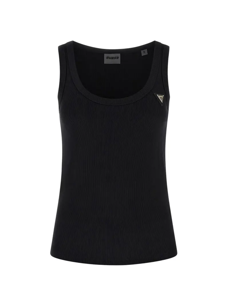 GUESS SPORT Canotta Donna COLETTE RIB TANK V4YP06 K8RT2 JBLK Jet Black A996