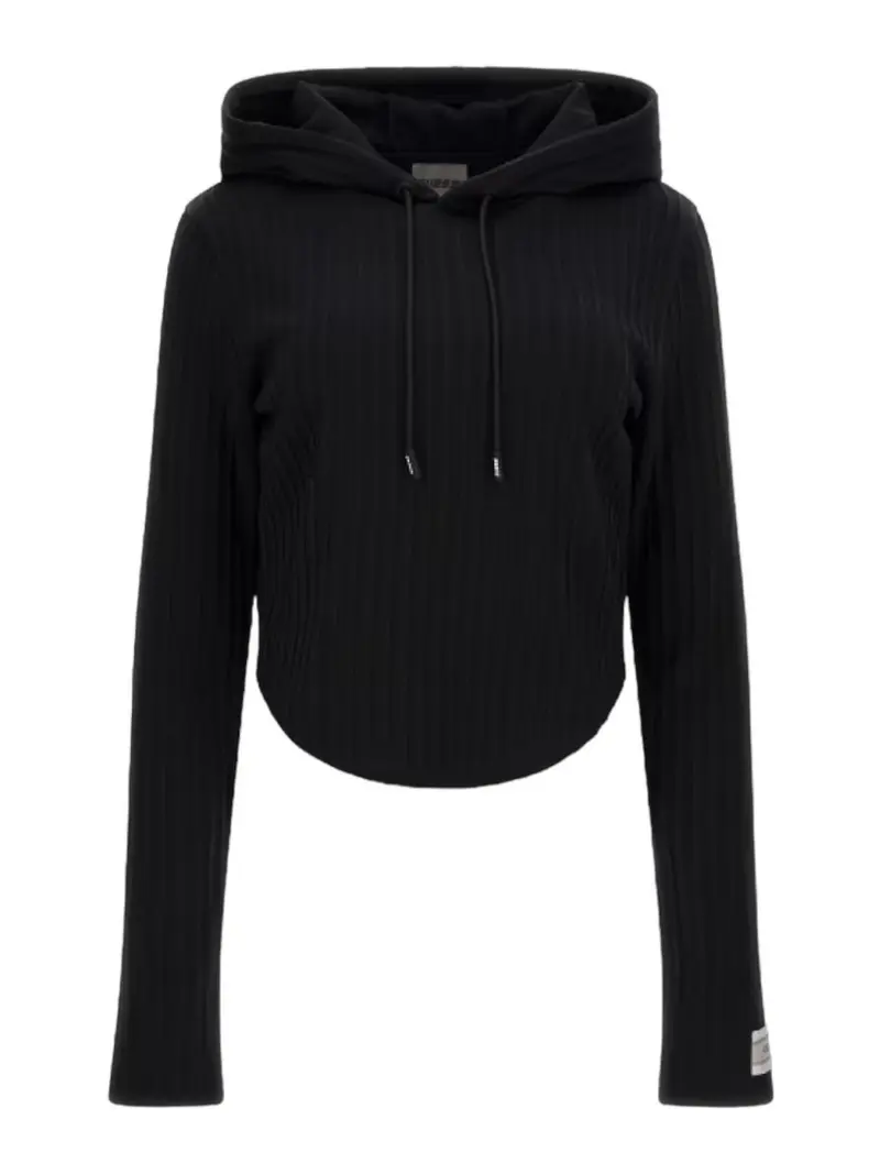 GUESS SPORT Felpa Donna Anneka Hoodie Sweats V4RQ03 KC2U2 JBLK Nero
