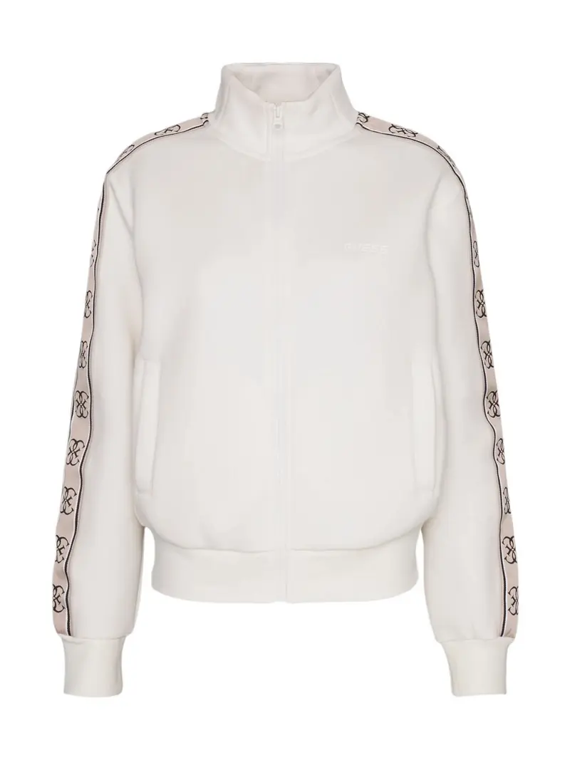 GUESS SPORT Felpa Donna BRITNEY FULL ZIP SWEATSHIRT V2YQ16 KB3P2 G6K5 OCEAN SALT