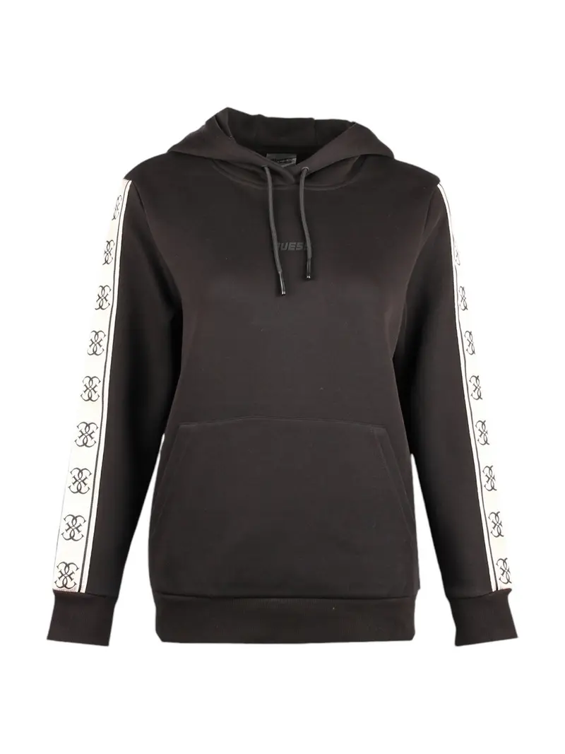 GUESS SPORT Felpa Donna CARLA HOODED SWEATSHIRT V4YQ11 KB3P2 JBLK Nero