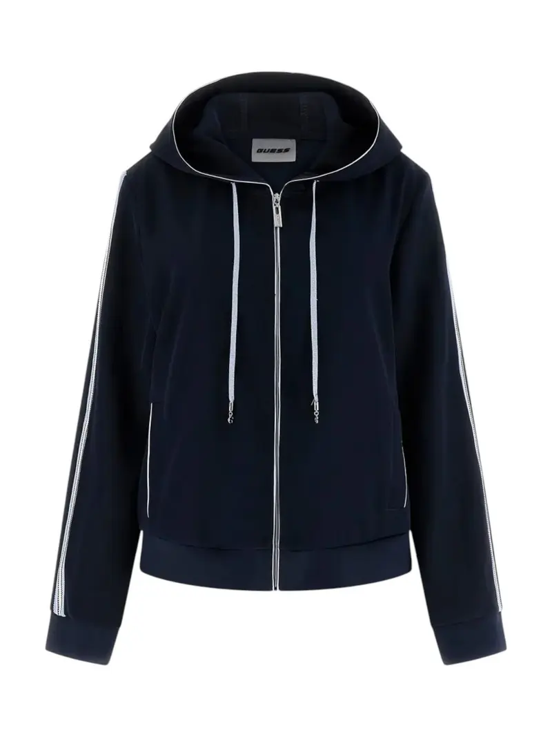 GUESS SPORT Felpa Donna CIRCE FULL ZIP HOODIE V6GQ07 K3096 JBLK Jet Black A996