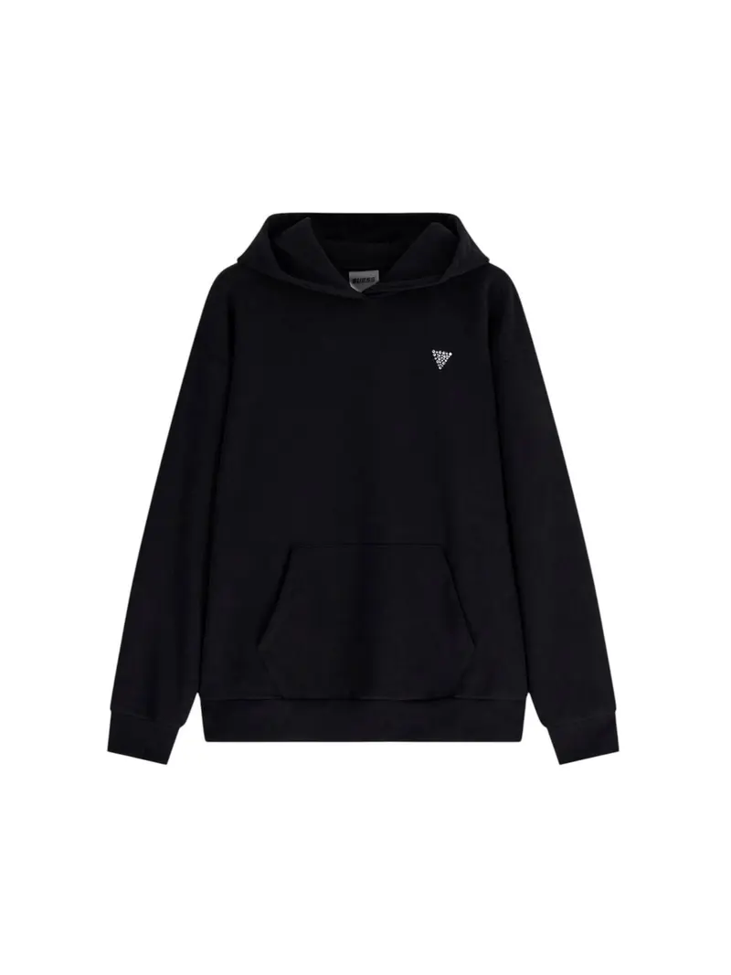 GUESS SPORT Felpa Donna SILVY HOODIE V6GQ18 K3513 JBLK Jet Black A996