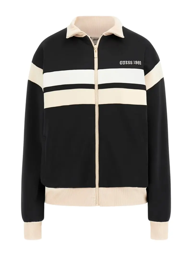 GUESS SPORT Felpa Donna SUZANNE FULL ZIP SWE V5RQ00 KCO72 G1I9 Nero
