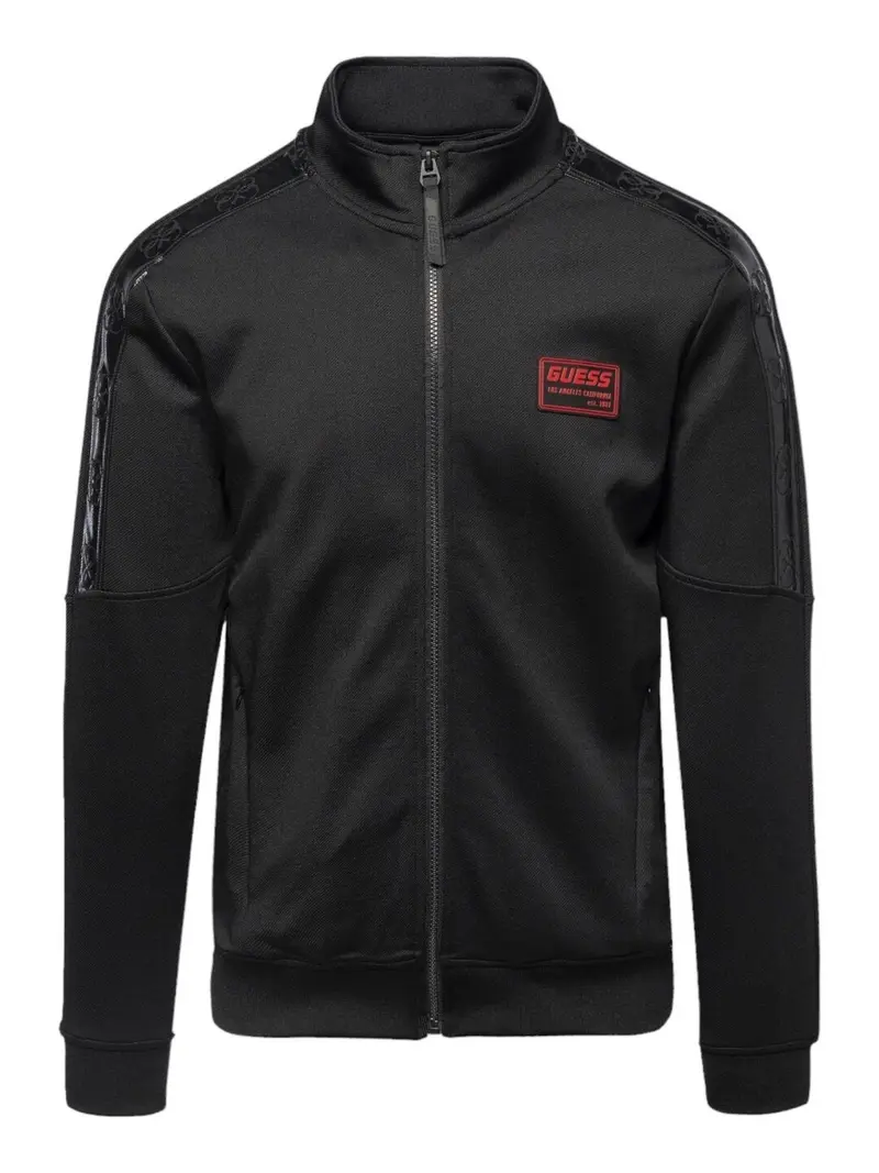 GUESS SPORT Felpa Uomo GASTON FULL ZIP SWEA Z4RQ00 KBO62 JBLK Nero