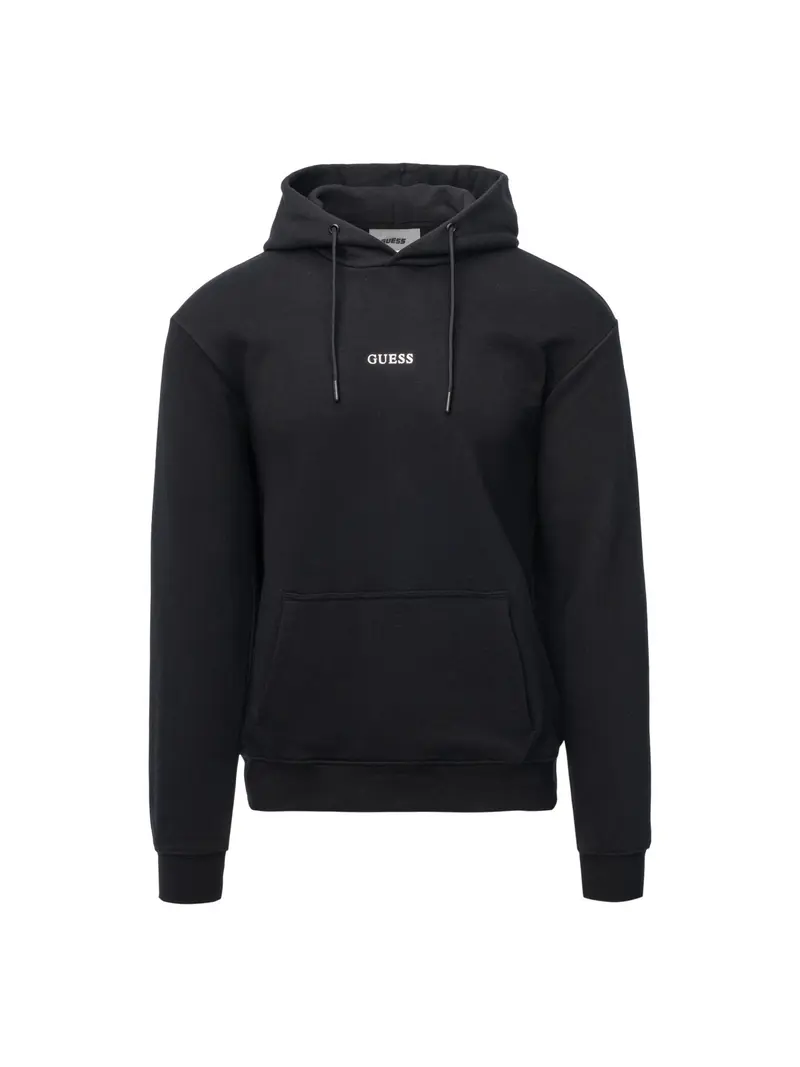 GUESS SPORT Felpa Uomo MARZIO HOODIE SWEATSHIRT Z6RQ18 KAIJ1 JBLK Jet Black A996
