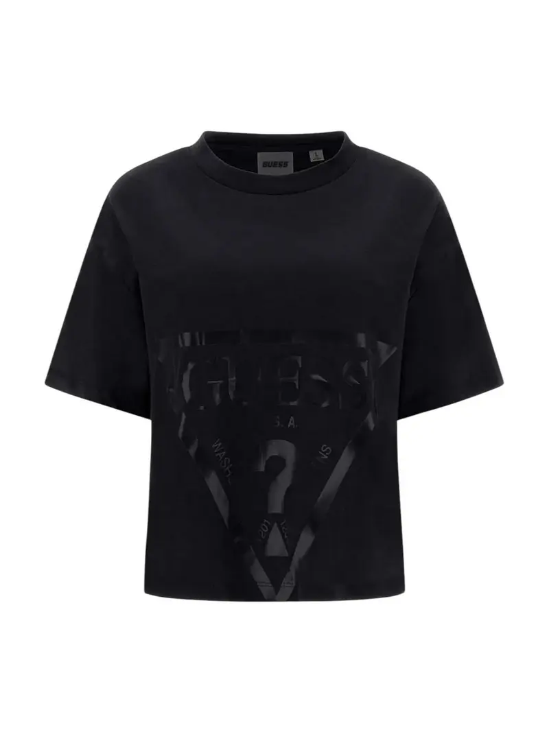 GUESS SPORT T-shirt Donna ADELE CROP T-SHIRT V2YI06 K8HM0 G7FQ BLUE GRAPHITE GREY