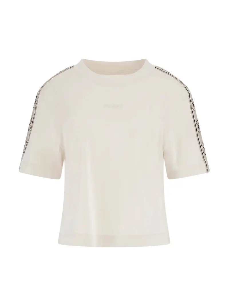 GUESS SPORT T-shirt Donna BRITNEY CROP TEE V3RI08 I3Z14 G6K5 Beige