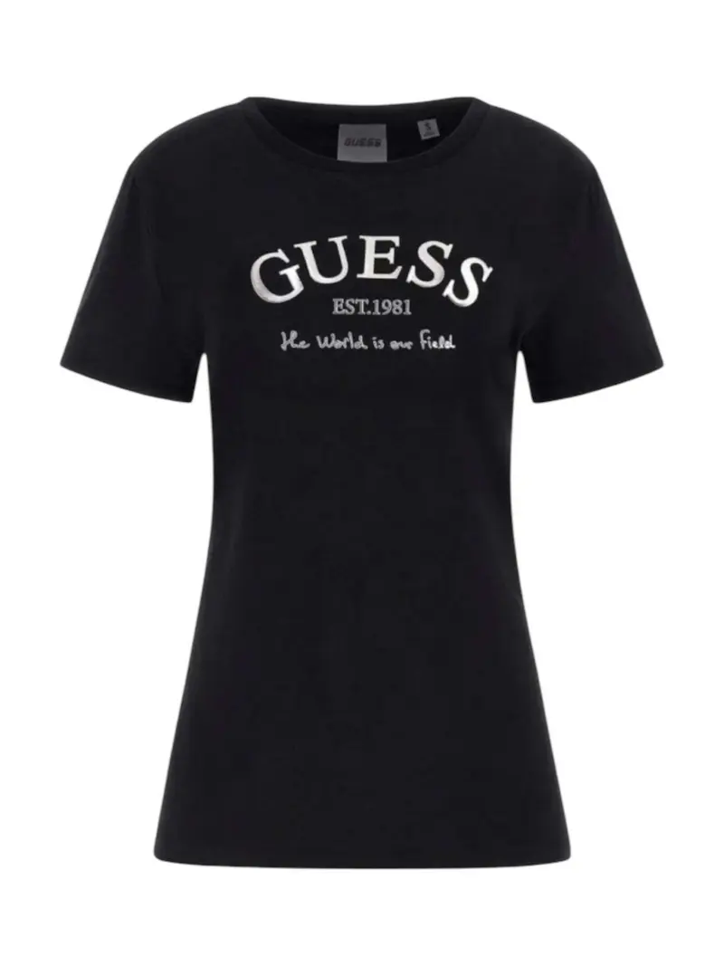 GUESS SPORT T-shirt Donna MARGOT SS T-SHIRT V5RI16 J1314 JBLK Nero