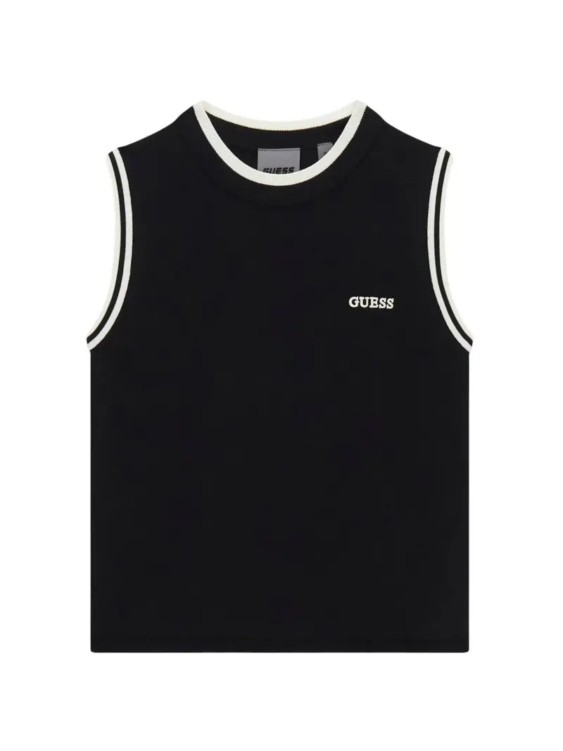 GUESS SPORT Top Donna GABRY CN SL TOP SWTR V6GR02 Z0723 JBLK Jet Black A996