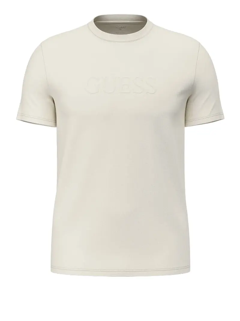 Guess T-Shirt Con Logo Ricamato - Bianco