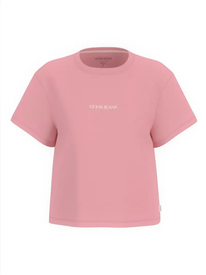 GUESS T-shirt Donna GJ SS CN BOXY EMBRO LOGO TEE W5RI42 K8HM0 G682 Rosa