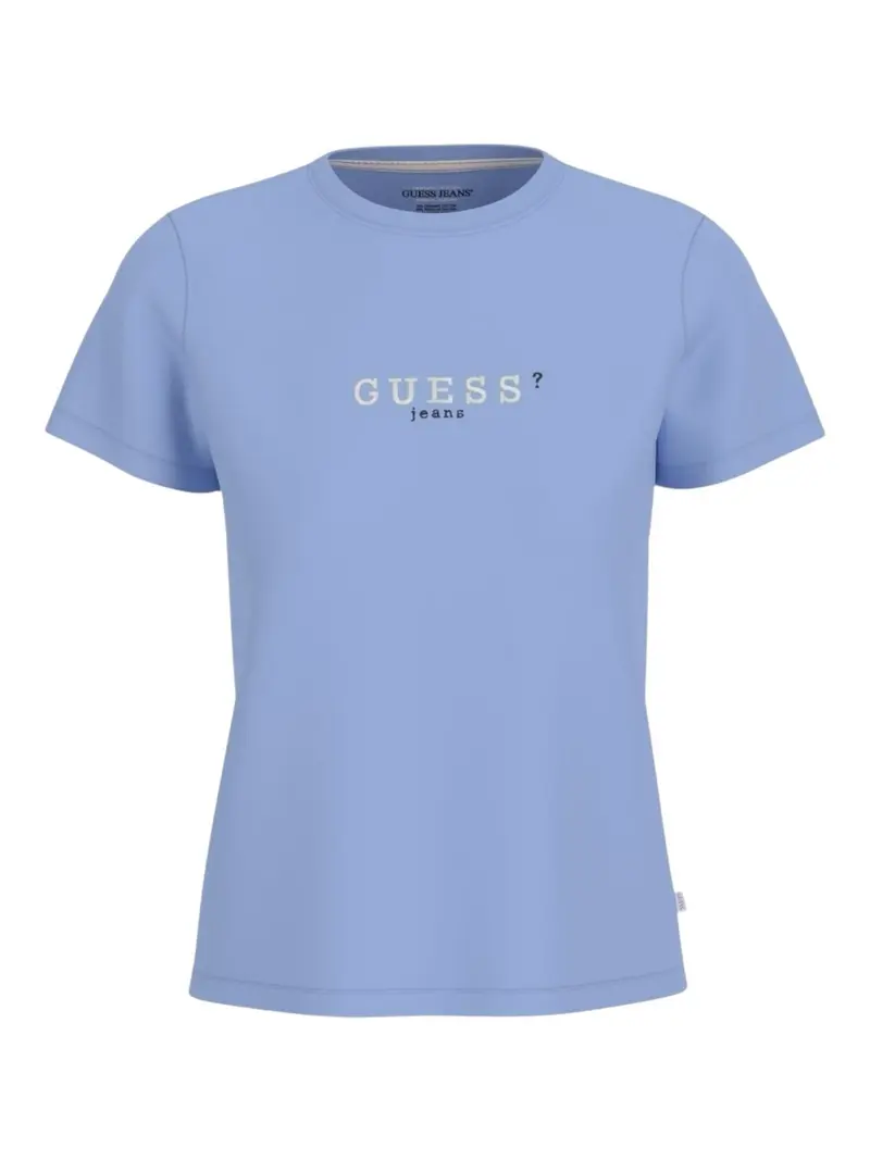 GUESS T-shirt Donna GJ SS CN REG 3D EMBR GUESS TEE W5RI54 J1314 G7CP Blu