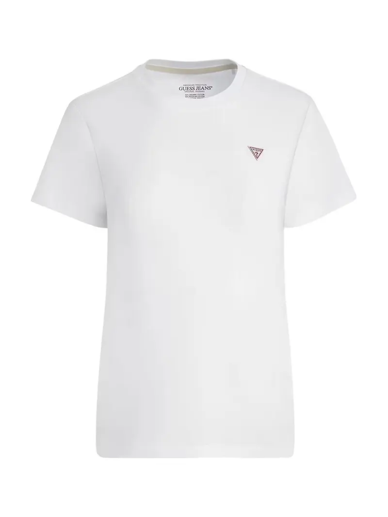 GUESS T-shirt Donna GJ SS CN REG MINI TRIANGLE TEE W4YI10 J1314 G011 Bianco