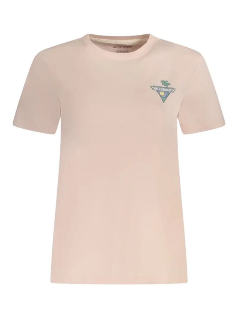 GUESS T-shirt Donna GJ SS CN REG TRIANGLE PALM TEE W5GI25 J1314 G6R4 Rosa