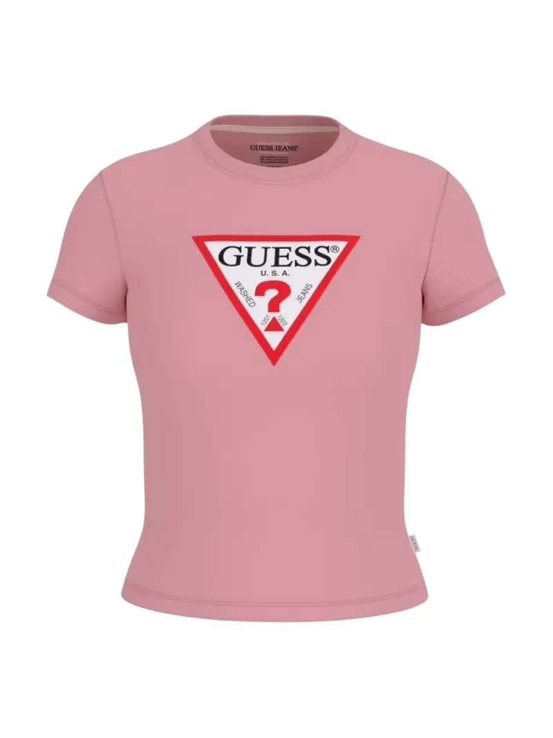 GUESS T-shirt Donna GJ SS CN SLIM ICONIC TEE W4YI04 J1314 G682 SLIGHT PINK