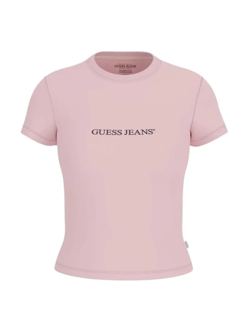 GUESS T-shirt Donna GJ SS CN SLIM LOGO PRINT TEE W4YI01 J1314 A61U Rosa
