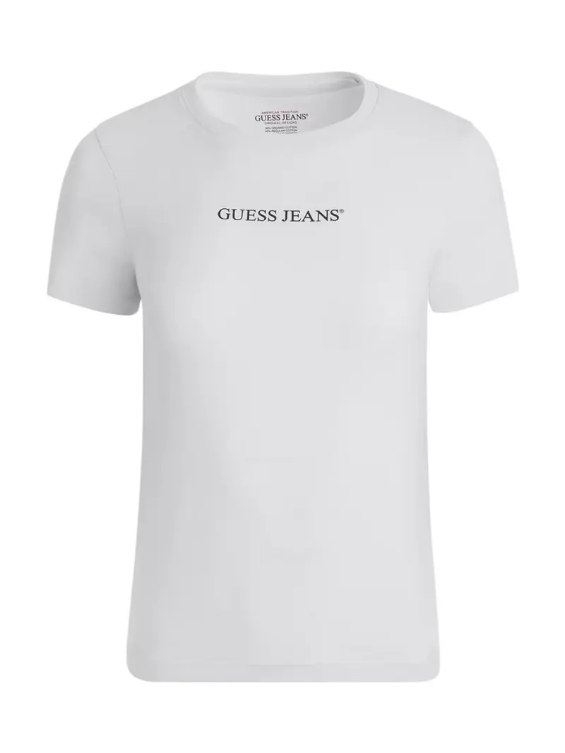 GUESS T-shirt Donna GJ SS CN SLIM LOGO PRINT TEE W4YI01 J1314 G011 PURE WHITE