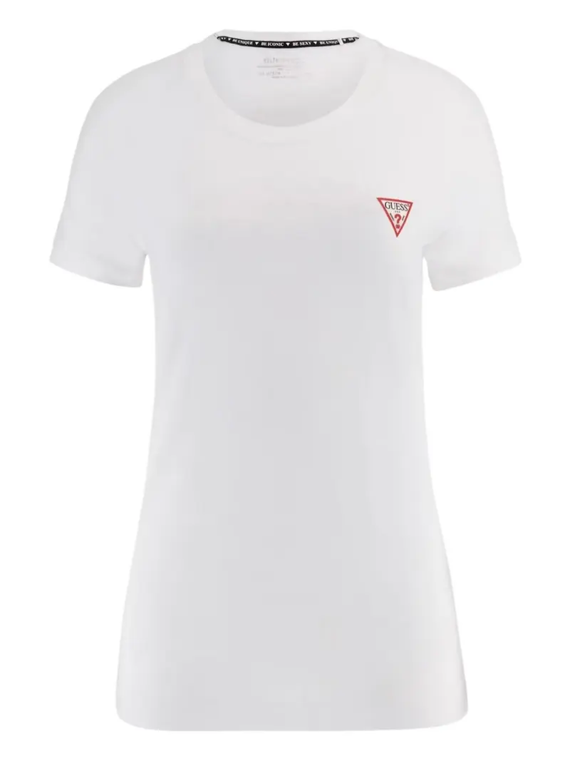 GUESS T-shirt Donna SS CN MINI TRIANGLE TEE W2YI44 J1314 G011 PURE WHITE