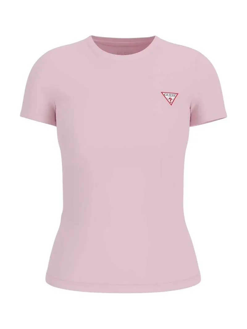 GUESS T-shirt Donna SS CN MINI TRIANGLE TEE W2YI44 J1314 G6L1 PEACH CREME