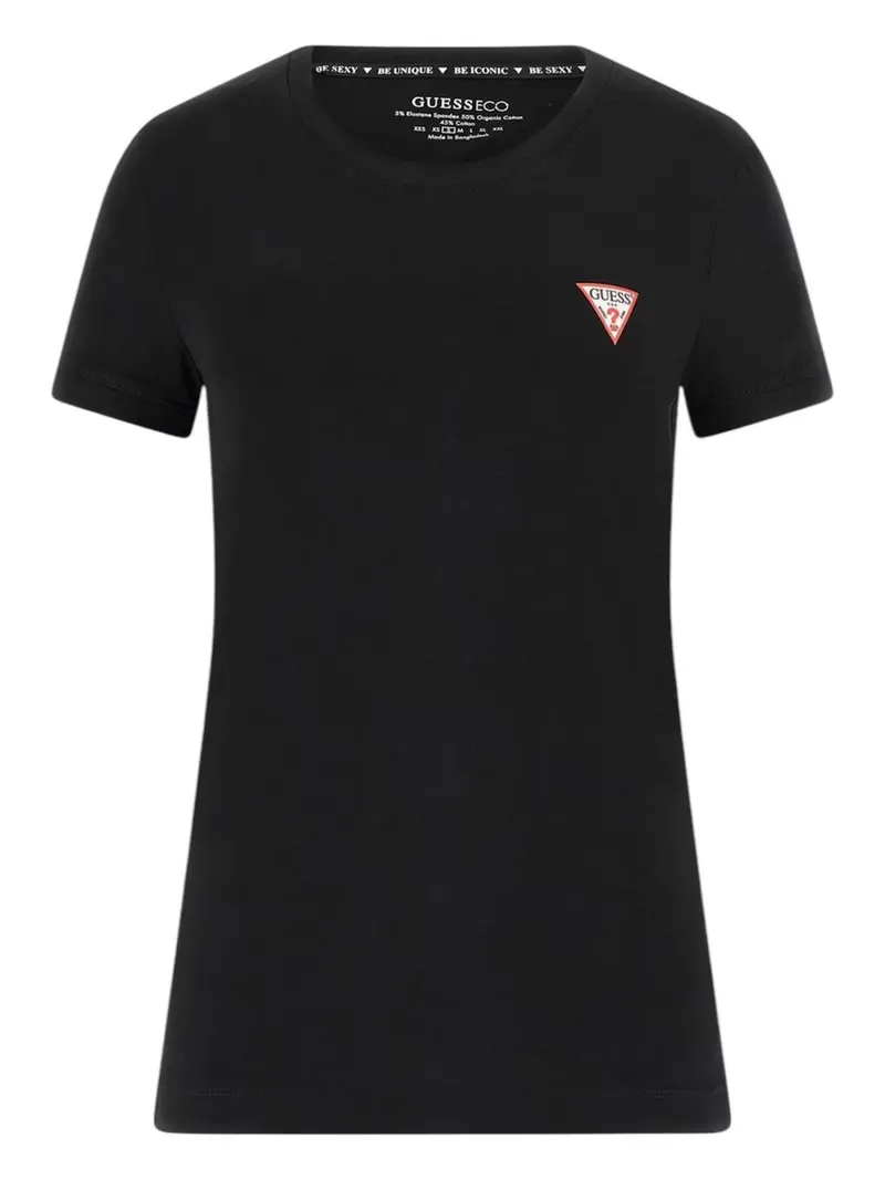 GUESS T-shirt Donna SS CN MINI TRIANGLE TEE W2YI44 J1314 JBLK Jet Black A996